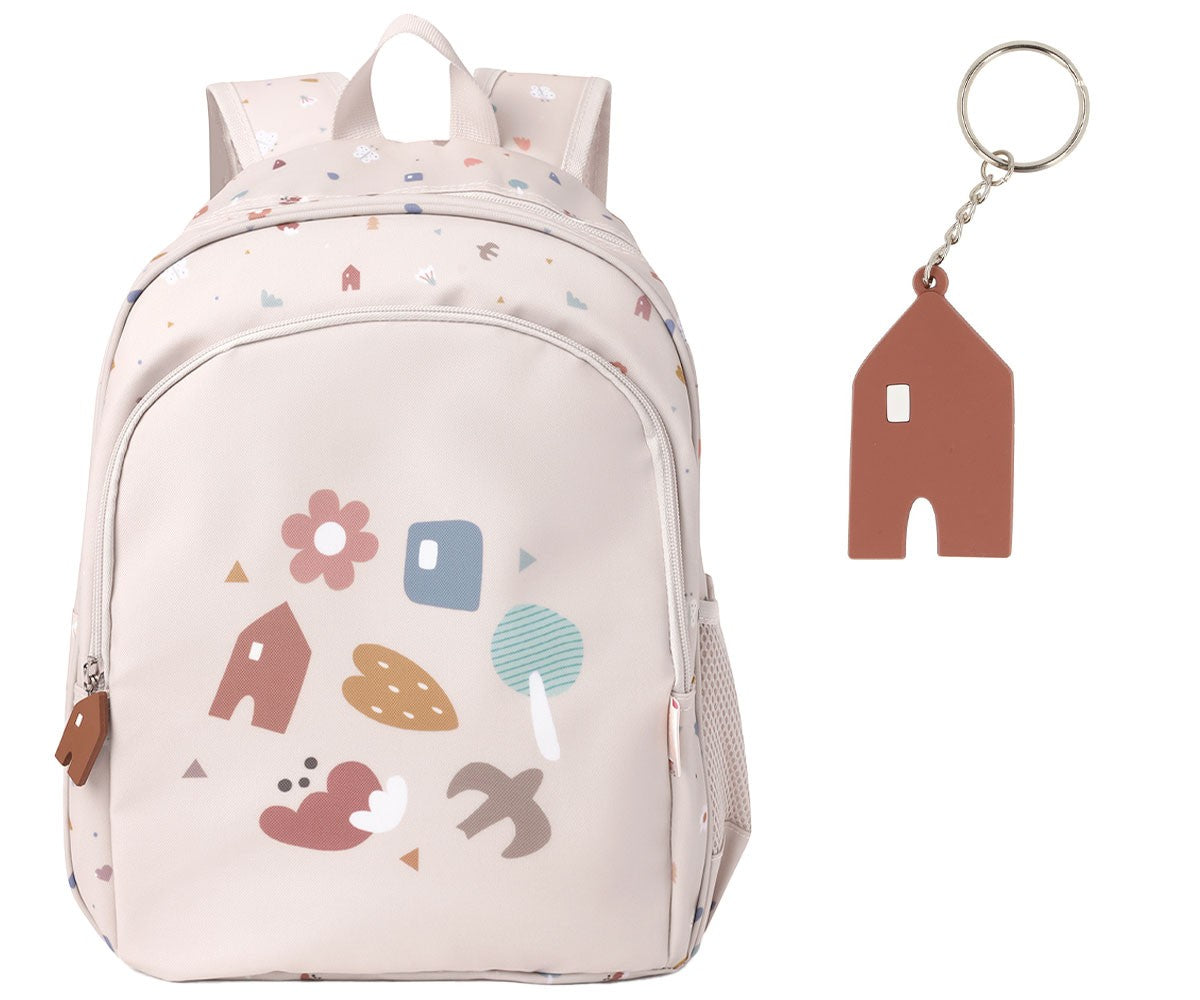 Mochila Média + Porta-chaves Personalizável Tutete - Geometric Nature