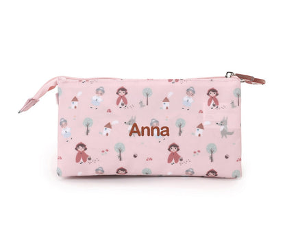Estojo 3 Compartimentos Personalizável Tutete - Little Red
