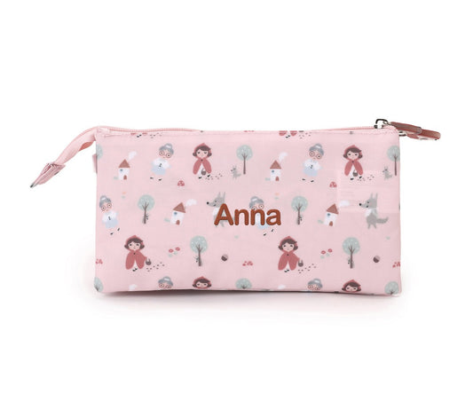Estojo 3 Compartimentos Personalizável Tutete - Little Red