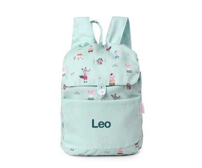 Mochila Pequena Tecido Personalizável Tutete - The Three Little Pigs