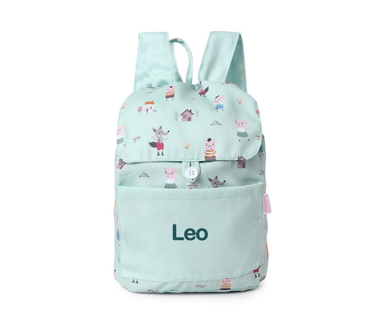 Mochila Pequena Tecido Personalizável Tutete - The Three Little Pigs