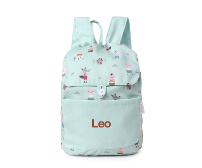 Mochila Pequena Tecido Personalizável Tutete - The Three Little Pigs