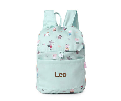 Mochila Pequena Tecido Personalizável Tutete - The Three Little Pigs