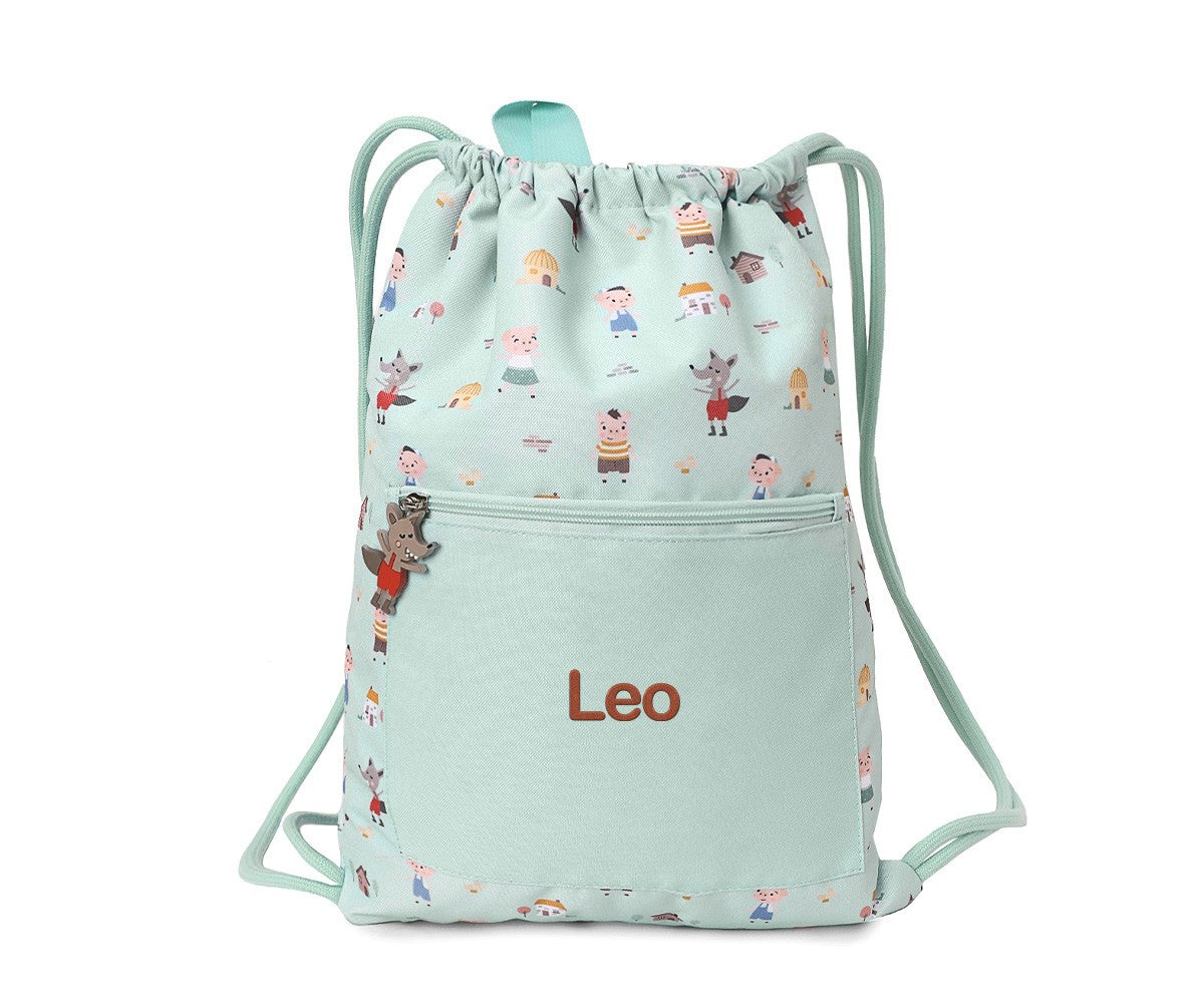 Mochila Saco Impermeável  Personalizável Tutete - The Three Little Pigs