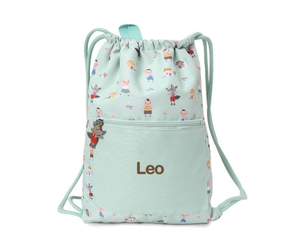 Mochila Saco Impermeável  Personalizável Tutete - The Three Little Pigs