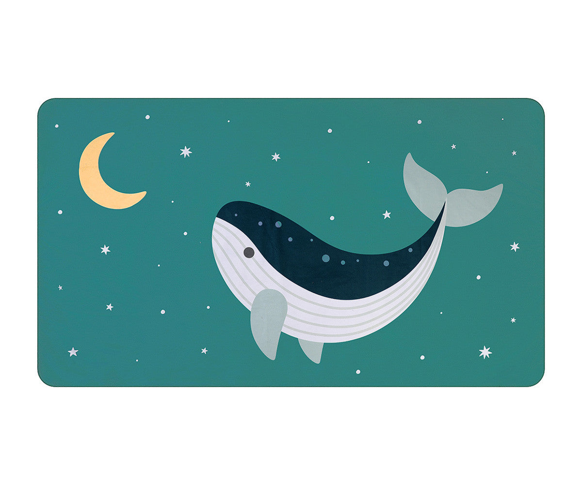 Toalha de Praia Microfibra Monnëka Whale Teal