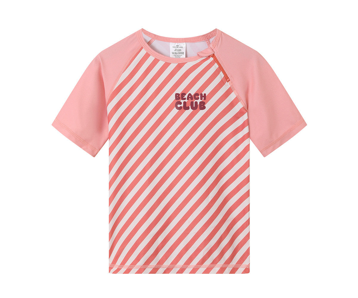 Camisola de Proteção Solar Monnëka Stripes Bloom & Blush