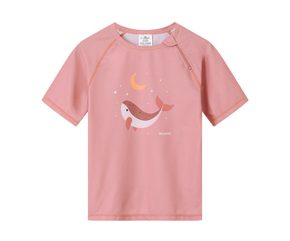 Camisola de Proteção Solar Monnëka Whale Pink