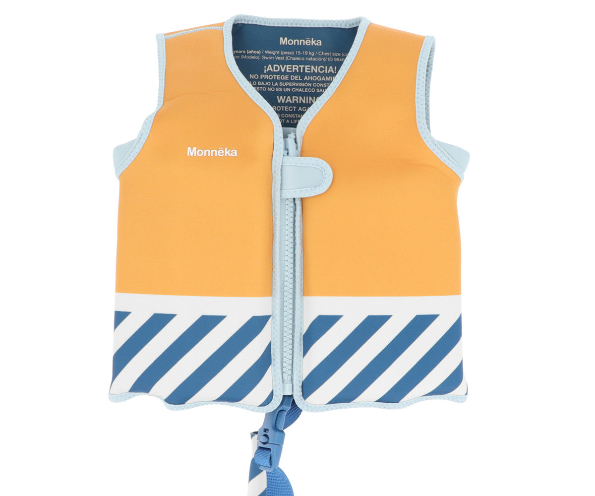 Colete Flutuador Aprendizagem Monnëka Stripes Blues & Beyond