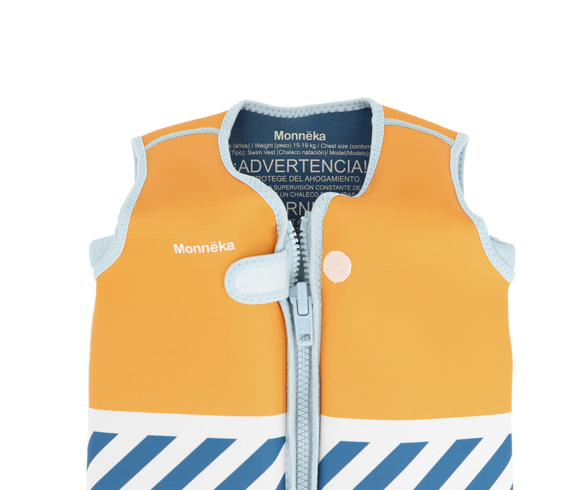 Colete Flutuador Aprendizagem Monnëka Stripes Blues & Beyond