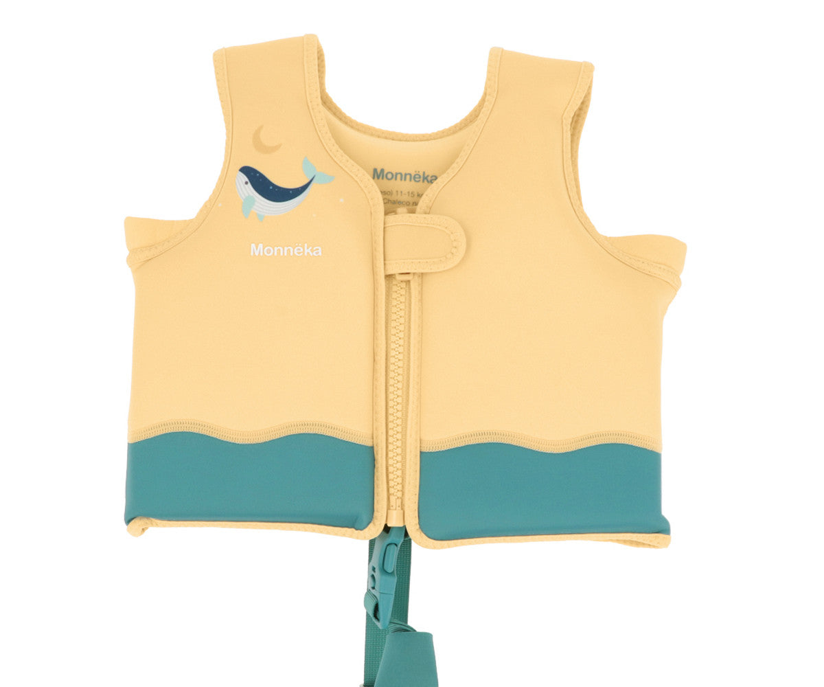 Colete Flutuador Aprendizagem Monnëka Whale Teal