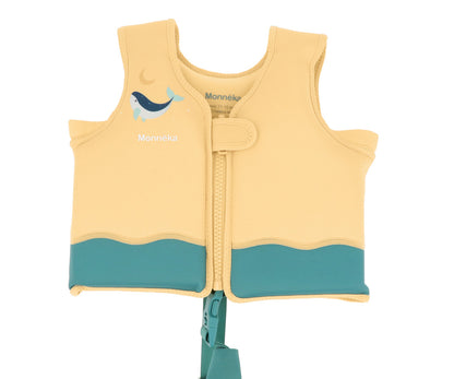 Colete Flutuador Aprendizagem Monnëka Whale Teal