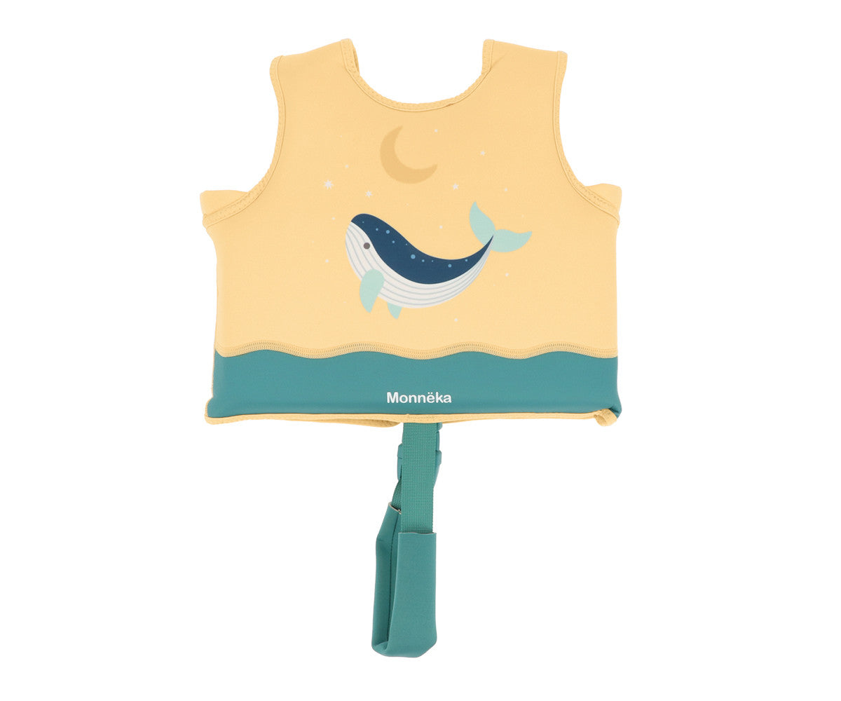 Colete Flutuador Aprendizagem Monnëka Whale Teal