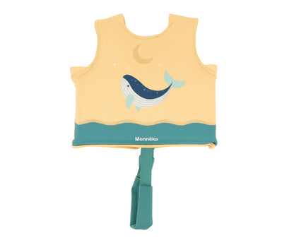 Colete Flutuador Aprendizagem Monnëka Whale Teal