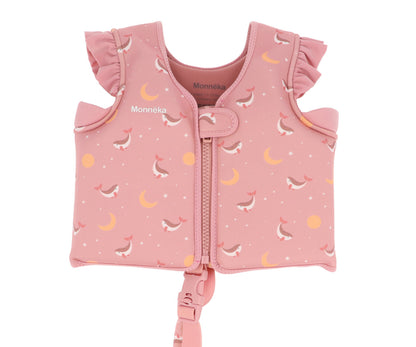 Colete Flutuador Aprendizagem Monnëka Whale Pink