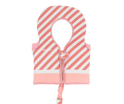 Colete Flutuador Aprendizagem 1-2 Anos Monnëka Stripes Bloom & Blush