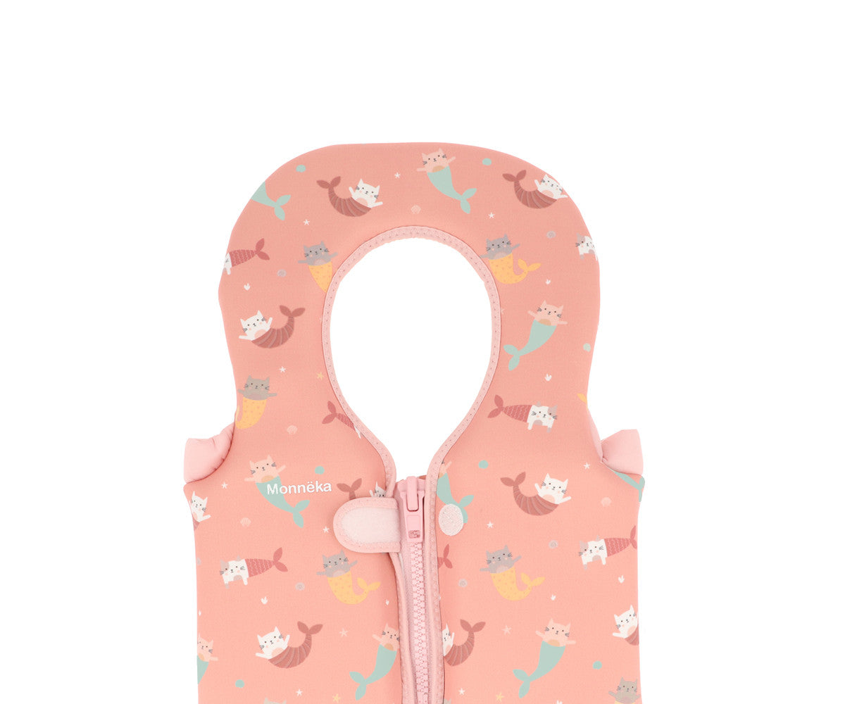 Colete Flutuador Aprendizagem 1-2 Anos Monnëka Mermaid Cats
