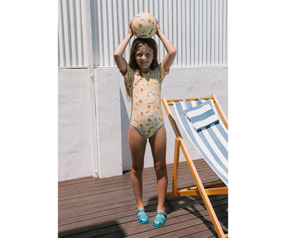 Sandálias Barefoot Monnëka Whale Teal