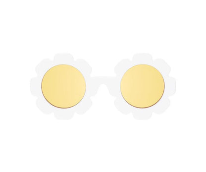 Óculos de Sol Flexíveis -  Daisy Flower Yellow Mirrored Lenses