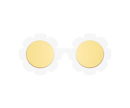 Óculos de Sol Flexíveis -  Daisy Flower Yellow Mirrored Lenses
