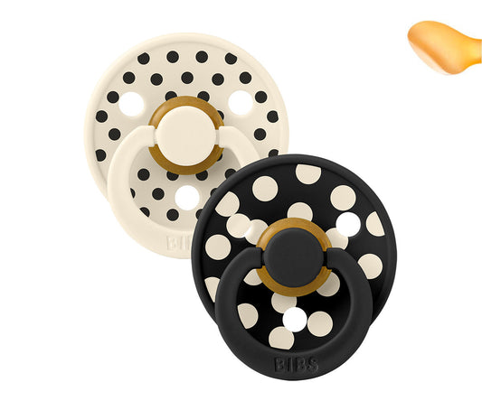 BIBS Colour Anatómica Studio - Polka Ivory/Black