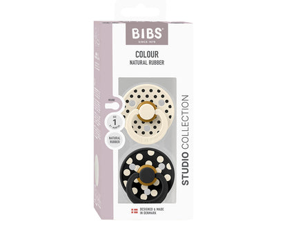 BIBS Studio Colour - Round Ivory/Black
