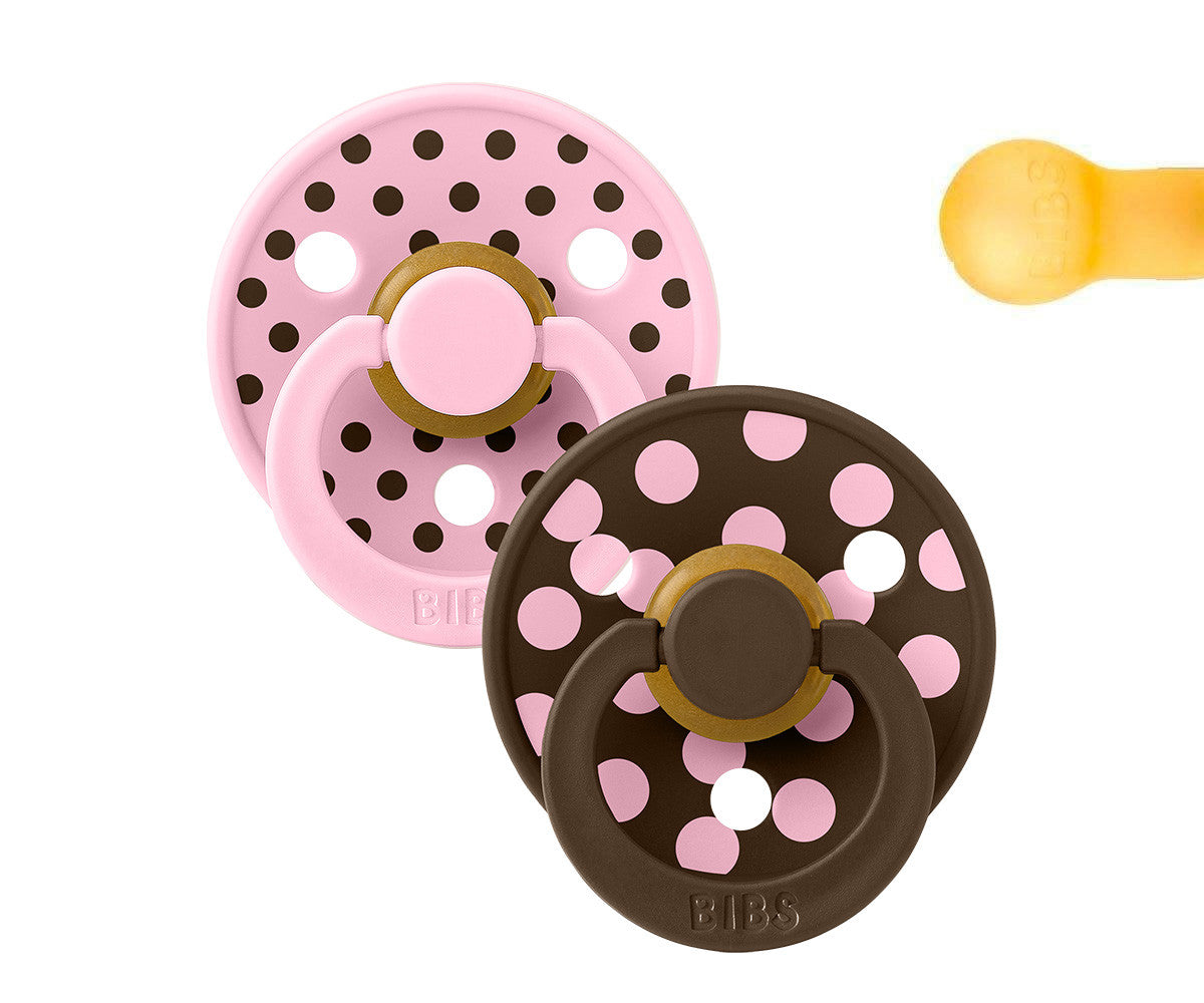 BIBS Studio Colour - Round Baby Pink/Mocha