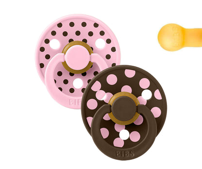 BIBS Studio Colour - Round Baby Pink/Mocha