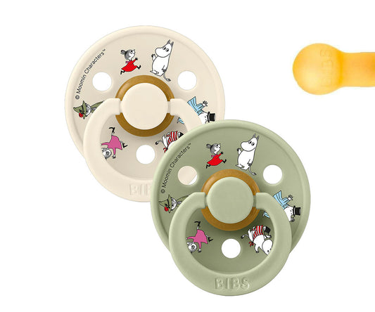 BIBS Moomin Colour - Round Polka Ivory Mix