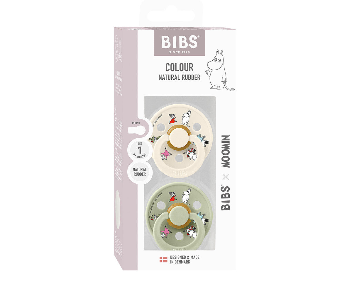 BIBS Moomin Colour - Round Polka Ivory Mix