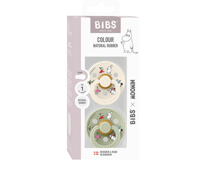 BIBS Moomin Colour - Round Polka Ivory Mix