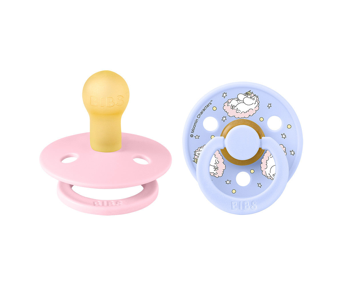 BIBS Moomin Colour -  Round Polka Dreaming/Baby Pink