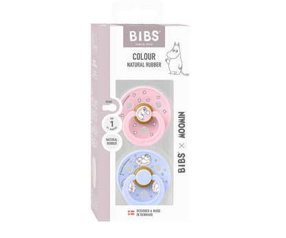 BIBS Moomin Colour -  Round Polka Dreaming/Baby Pink