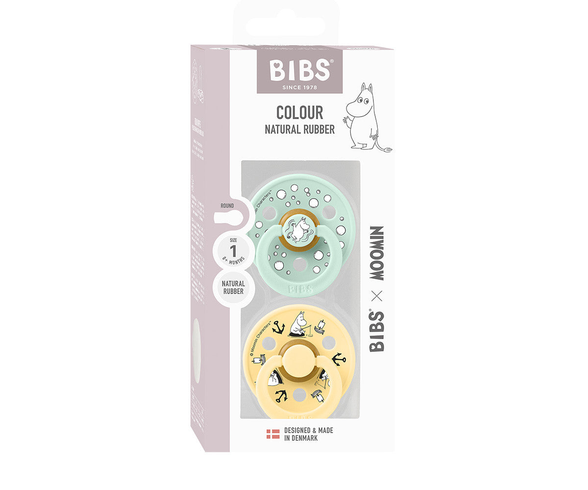 BIBS Moomin Colour -  Round Sailing/Nordic Mint