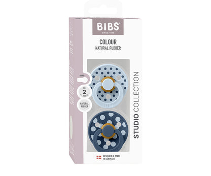 BIBS Studio Colour - Round Baby Blue/Steel
