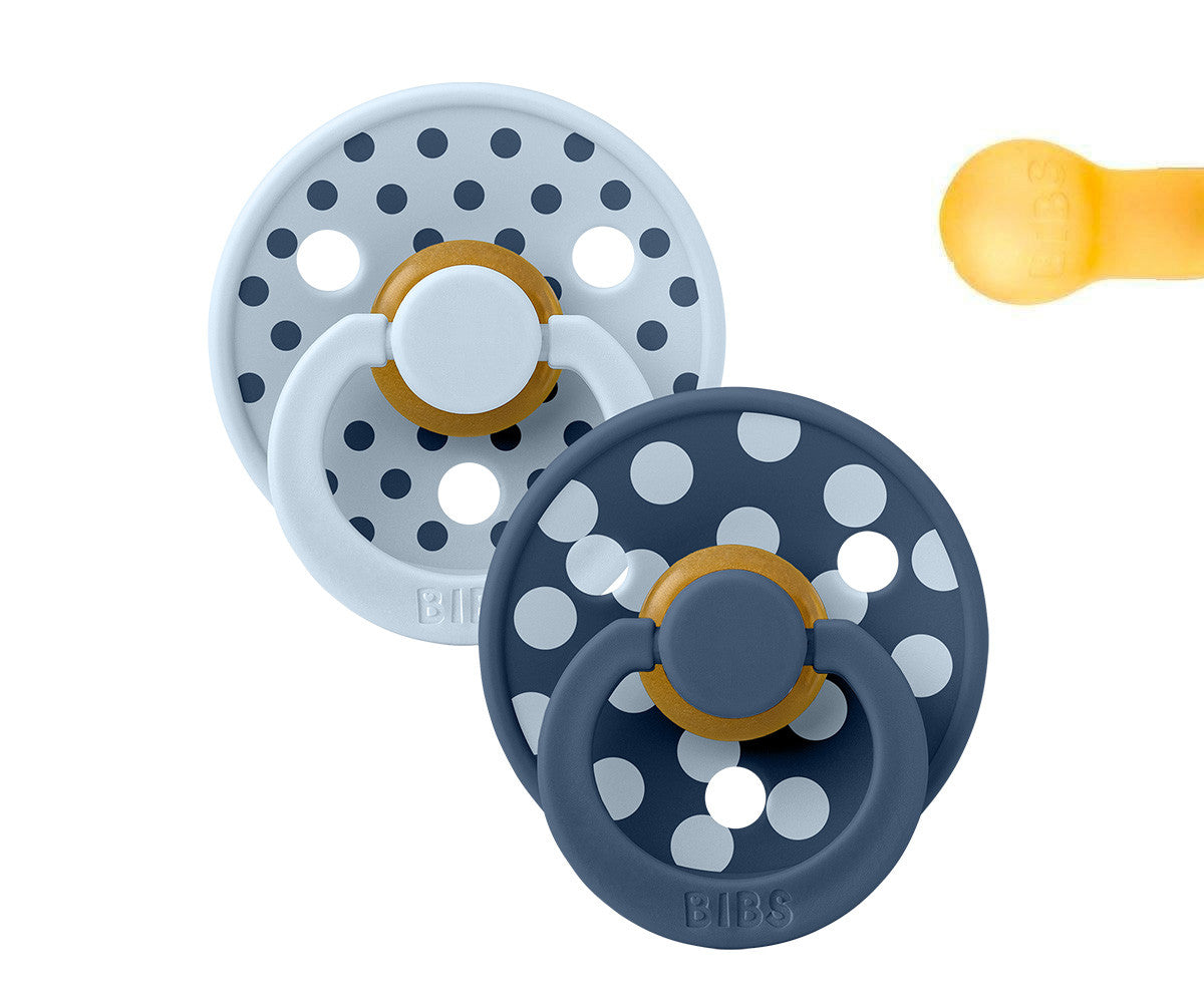 BIBS Studio Colour - Round Baby Blue/Steel