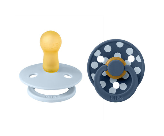 BIBS Studio Colour - Round Baby Blue/Steel