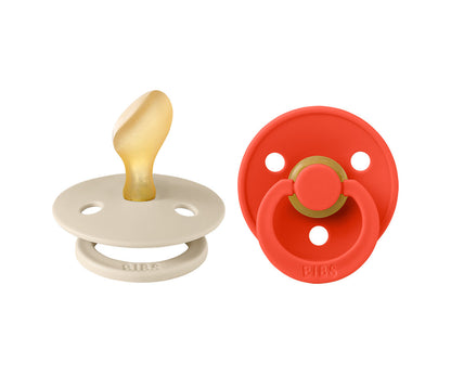 BIBS Studio Colour - Round Vanilla/Candy Apple