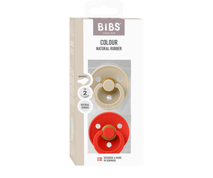 BIBS Studio Colour - Round Vanilla/Candy Apple