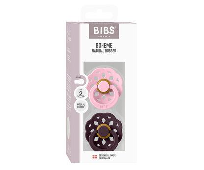 BIBS Boheme - Baby Pink/Palm