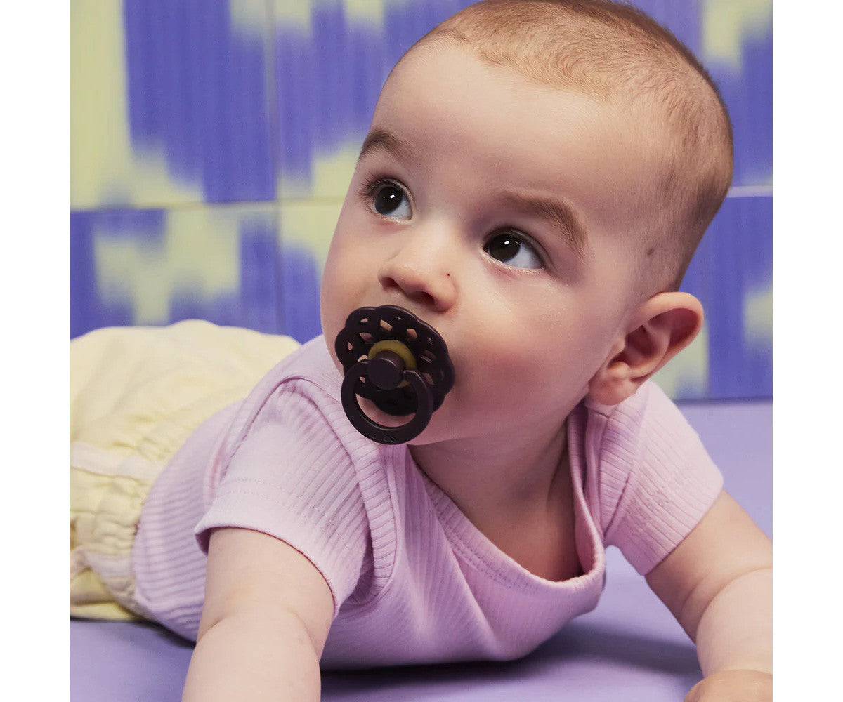 BIBS Boheme - Baby Pink/Palm