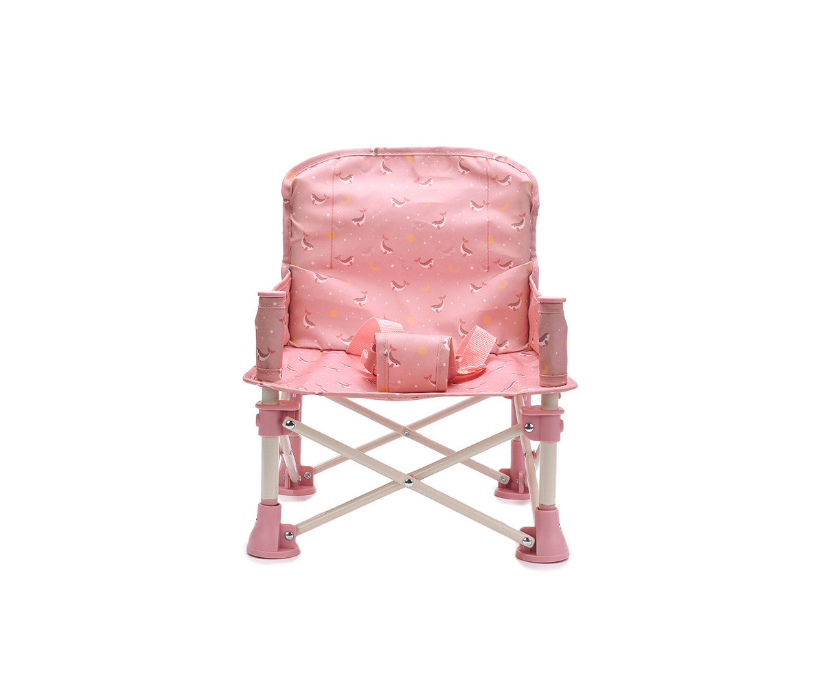 Cadeira Dobrável Infantil Monnëka Whale Pink