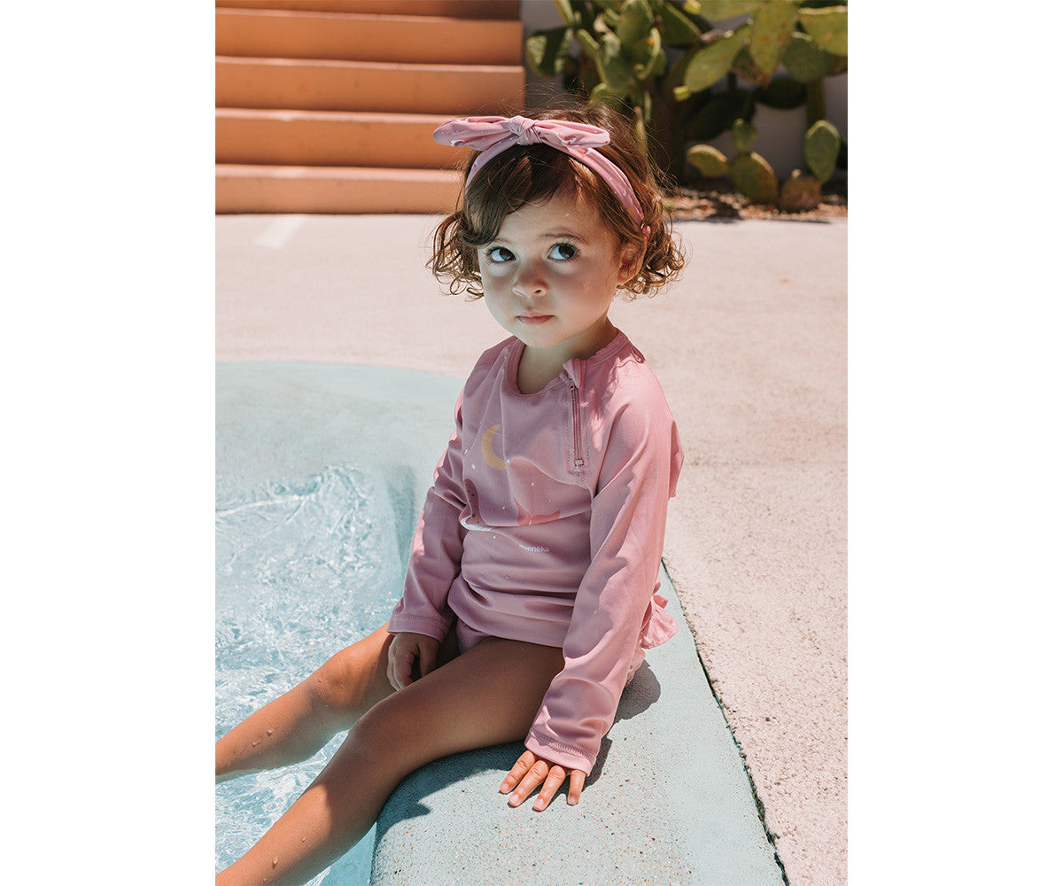 Camisola de Manga Comprida c/ Proteção Solar Monnëka Whale Pink