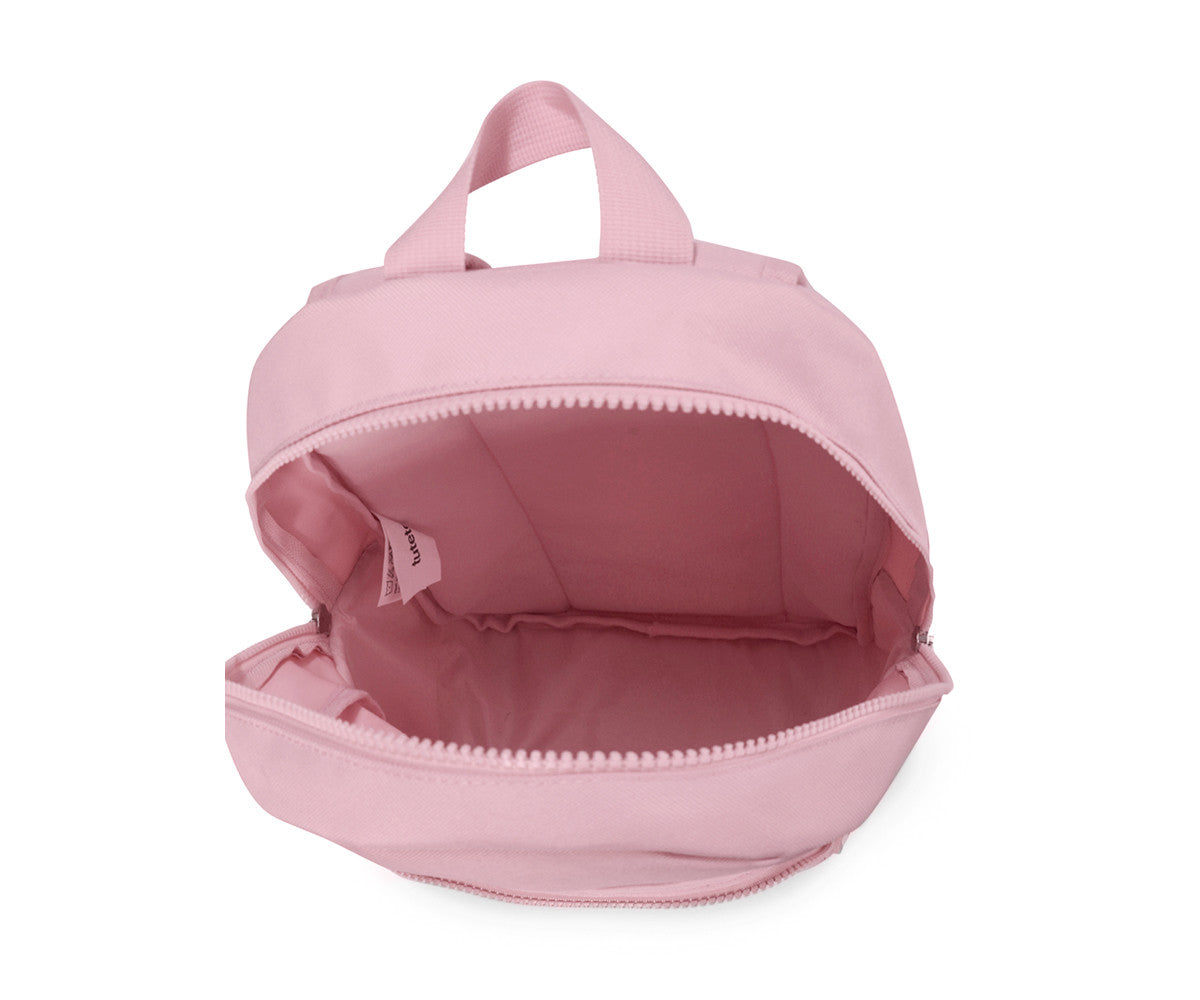 Mochila Solid Color Pink Personalizável Blossom Birds - Tutete