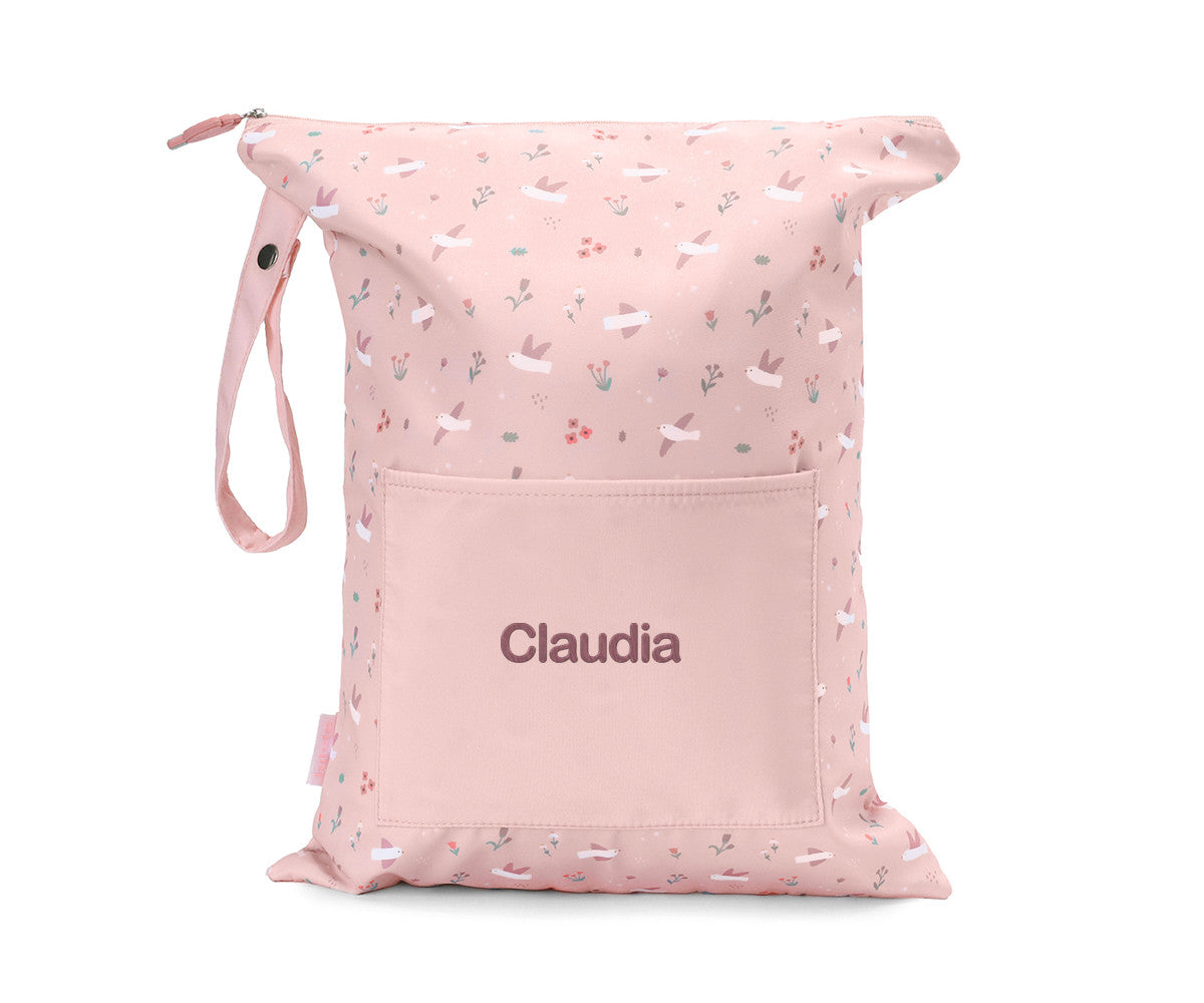 Bolsa Impermeável Grande Personalizável Tutete - Blossom Birds