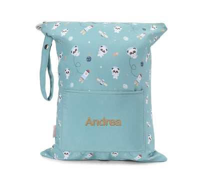 Bolsa Impermeável Grande Personalizável Tutete - Pandas In Space