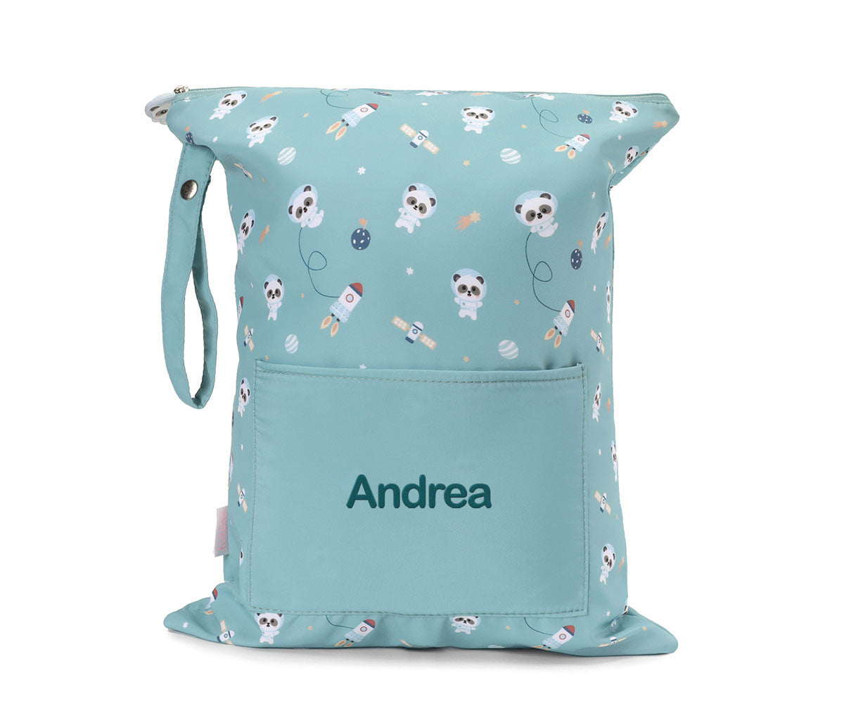 Bolsa Impermeável Grande Personalizável Tutete - Pandas In Space