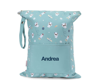 Bolsa Impermeável Grande Personalizável Tutete - Pandas In Space