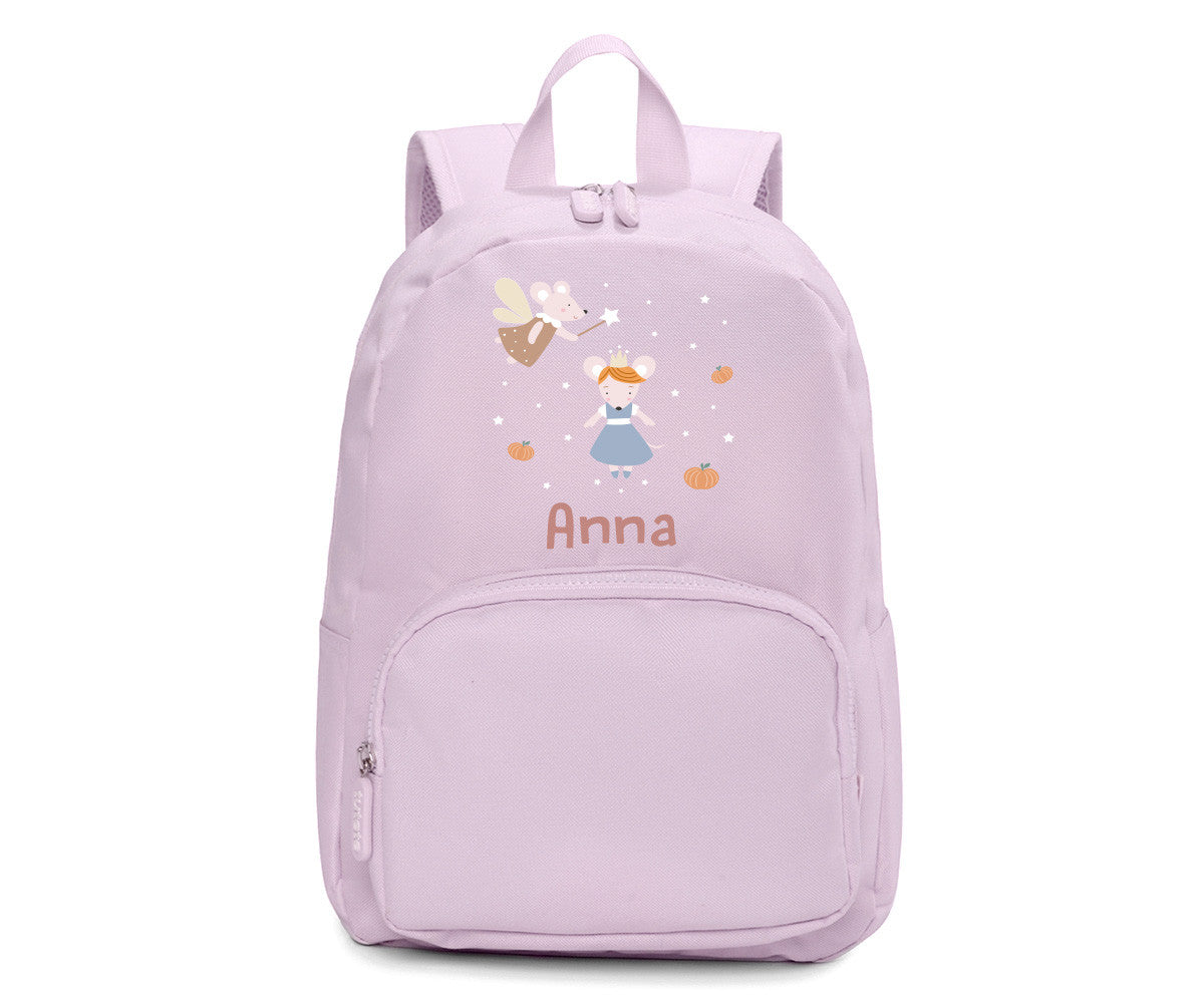 Mochila Solid Color Lavender Personalizável Mouse Fairies - Tutete