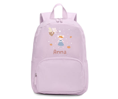 Mochila Solid Color Lavender Personalizável Mouse Fairies - Tutete
